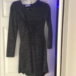 Hooded Asymmetrical Dress